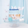 Topper piker dekoracja tort motyle roczek urodziny baby shower pastel 9 szt